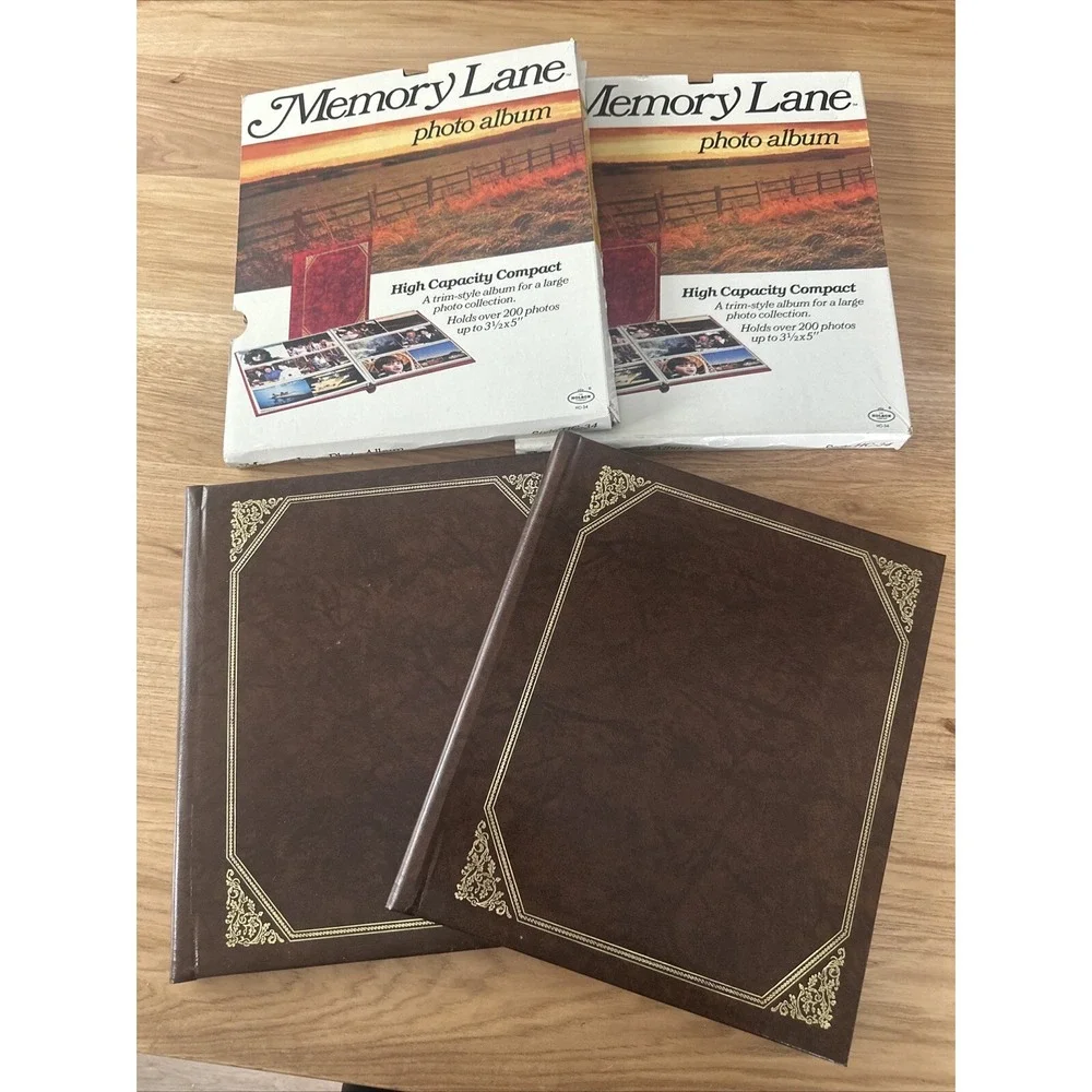 2 Vintage Holson Memory Lane Photo Album Holds Up To  Photos 200 Photos Each
